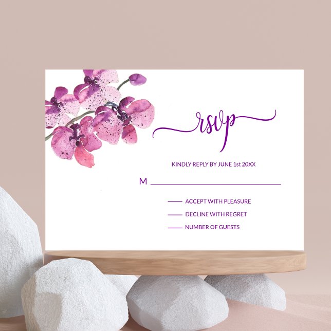 Insertar Boda de Orquídea Púrpura RSVP (Subido por el creador)