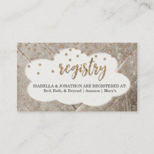 Insertar de registro para invitación de Baby Showe