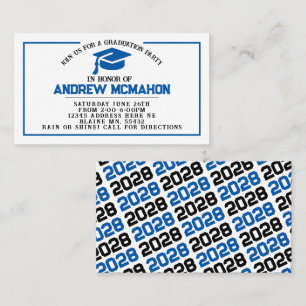 Insertar Invitación de invitación a graduación azu