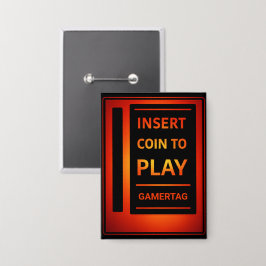 Insertar moneda para jugar Botón de Gamertag perso