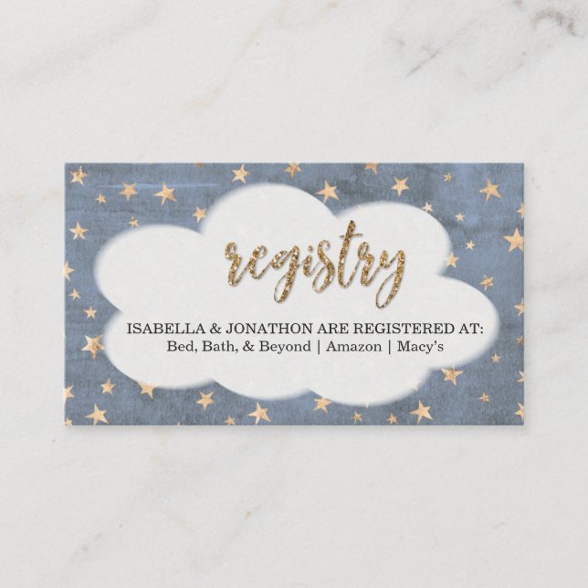 Insertar registro para la invitación de Baby Showe (Anverso)