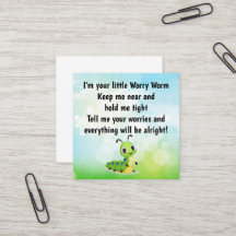Insertar tarjeta de poema Worm