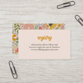 Inserto de Invitación de Despedida de Soltera Flor