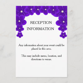 Inserto de invitación de Violeta Africana