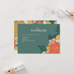 Inserto de Invitación para Bridal Shower de Ramo F