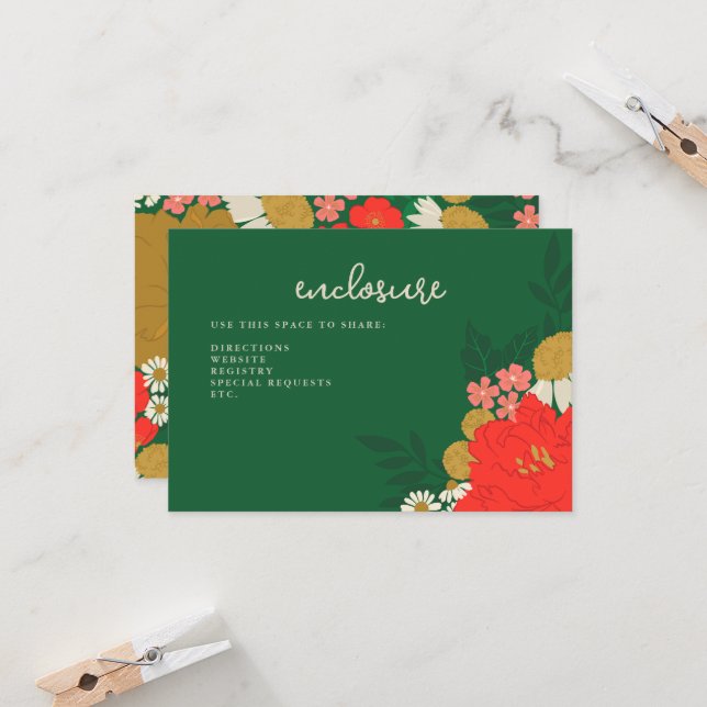 Inserto de Invitación para Despedida de Soltera co (Anverso/Reverso In Situ)