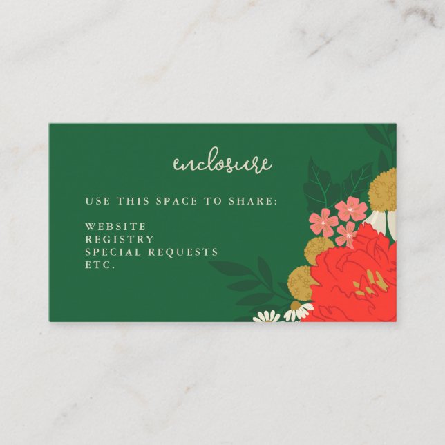 Inserto de Invitación para Despedida de Soltera co (Anverso)