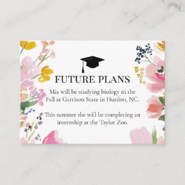 Inserto de invitación para planes futuros de gradu