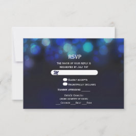 Inserto de tarjeta de boda de respuesta RSVP con l