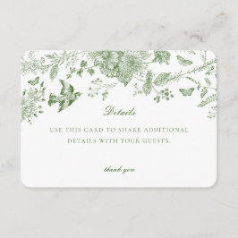 Inserto de Tarjeta de Invitación con Detalles Flor