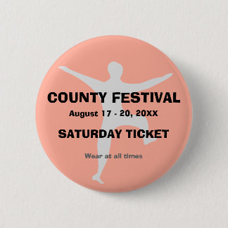 Insignia 2 del botón del boleto de la admisión del