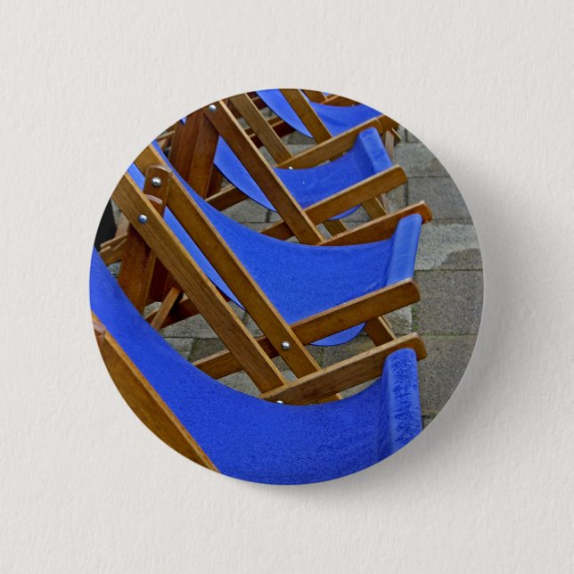 Insignia azul del botón de la silla de cubierta (Anverso)