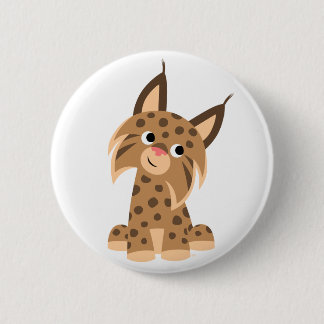 Insignia botón Cute Personalizado Prankish Lynx