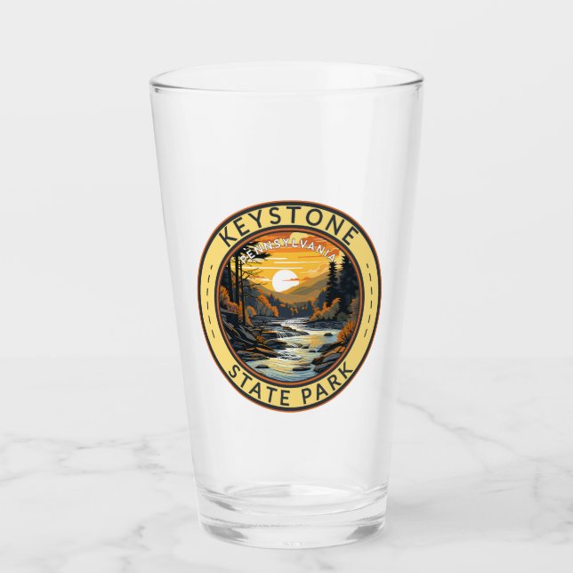 Insignia de arte de viaje del Parque Estatal Keyst (Anverso)