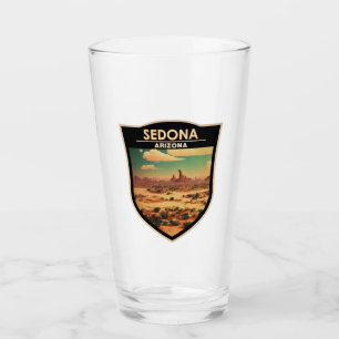 Insignia de arte de viajes retro de Sedona Arizona