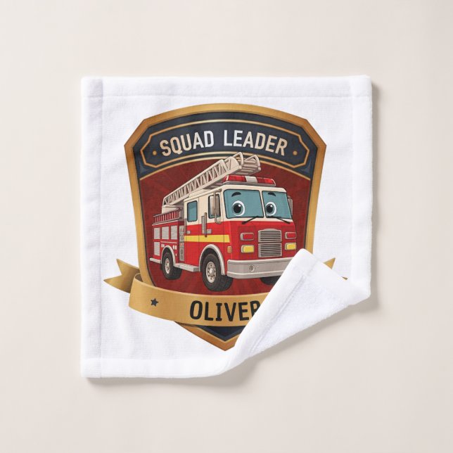 Insignia de bombero personalizada y ligera (Toallita)