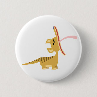 Insignia de bostezo del botón del Thylacine del