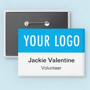 Insígnia de botón con pin de Logotipo para Volunta