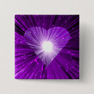 Insignia de botón cuadrado de Purple Heart