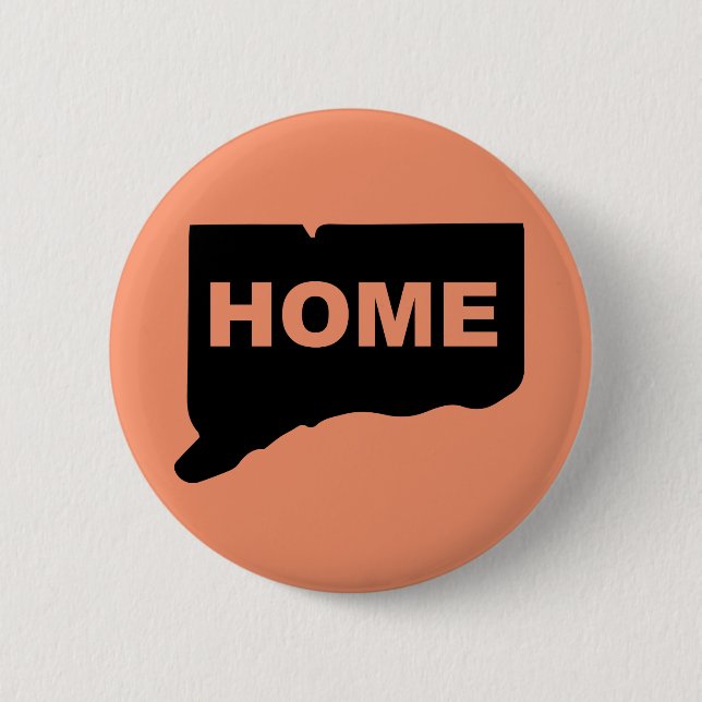 Insígnia de botón de Connecticut, hogar lejos del  (Anverso)