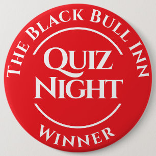Insígnia de Botón de Ganador de Noche de Quiz Pers