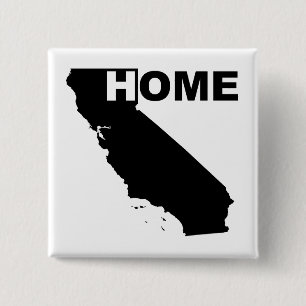 Insignia de botón de inicio de California Te amo