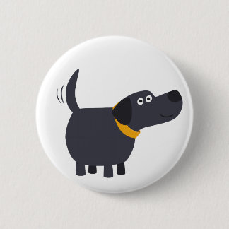 Insignia de botón de Personalizado de color negro