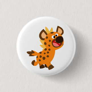 Insignia de botón de Personalizado hiena suave