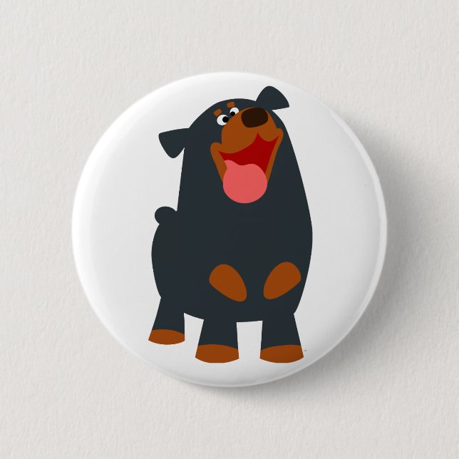 Insignia de botón de Rottweiler Personalizado amig (Anverso)
