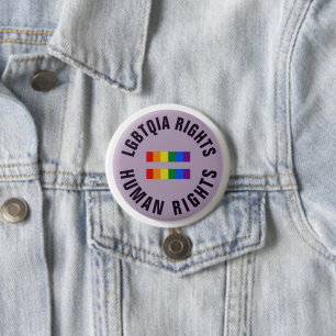 Insignia de botón - Derechos LGBTQIA Derechos Huma