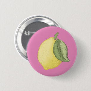 Insignia de botón Fiesta rosa de lemonade