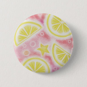 Insignia de botón 'limones' rosados de Lemonade
