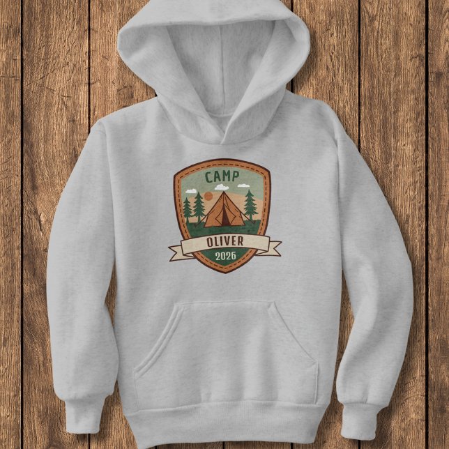Insígnia de Camping Vintage Personalizada (Subido por el creador)