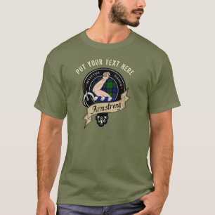 Insignia de clan Armstrong personalizada camiseta 