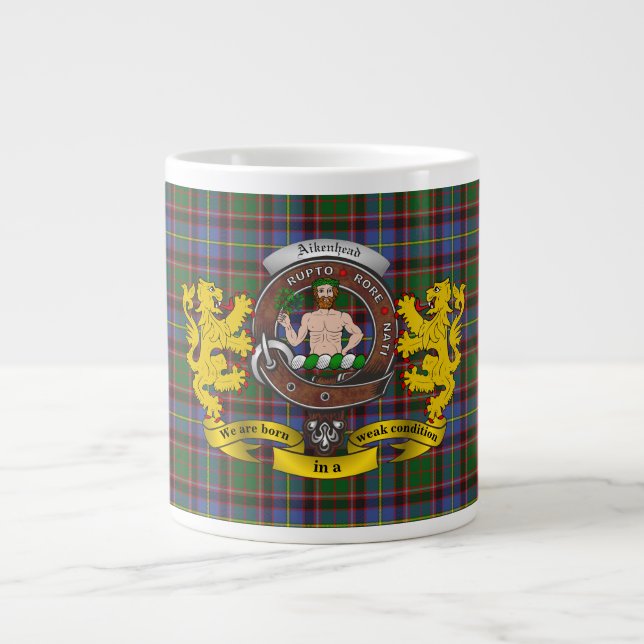 Insignia de clan de Aikenhead y taza Jumbo de Tart (Frente)