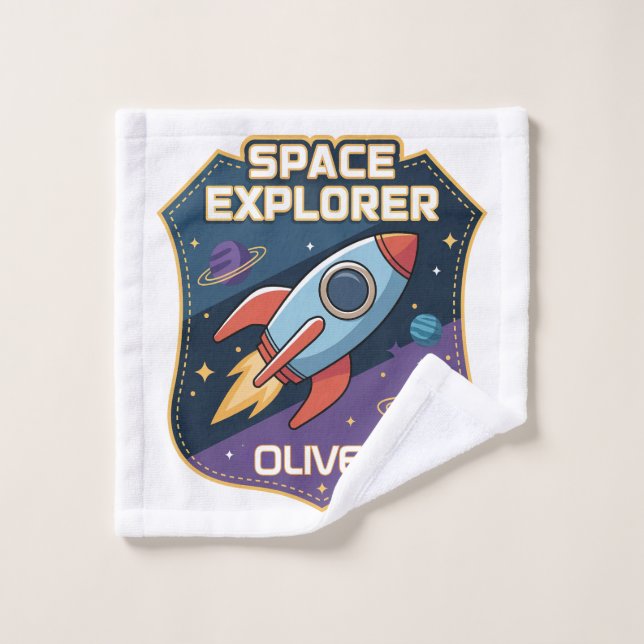 Insígnia de Explorador Espacial Adorable (Toallita)