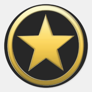 Insignia de la estrella dorada - Pegatinas