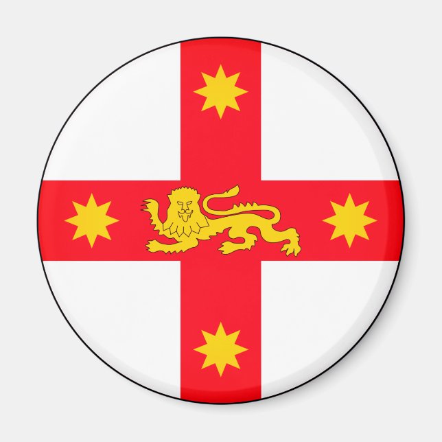 Insignia de Nueva Gales del Sur, imán de Australia (Frente)