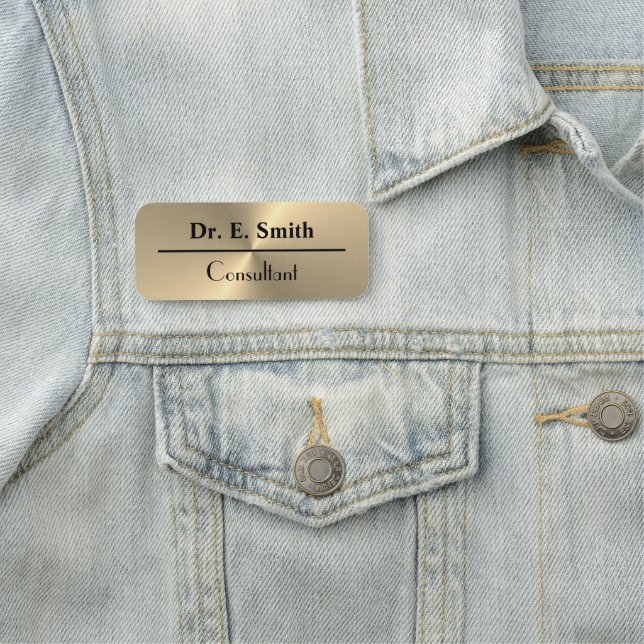 Insígnia de placa personalizada con el nombre del  (In situ)
