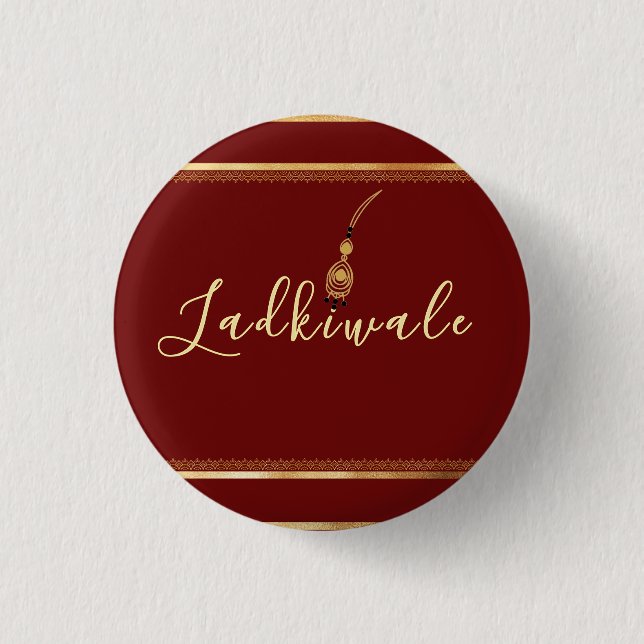 Insignia de Team Bride ladkiwale Botón (Anverso)