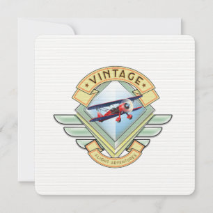 Insignia de vuelo de estilo vintage