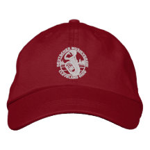 Insignia del blanco del gorra de béisbol de DMV