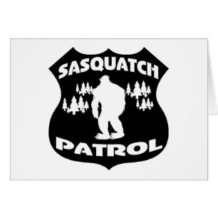 Insignia del bosque de la patrulla de Sasquatch