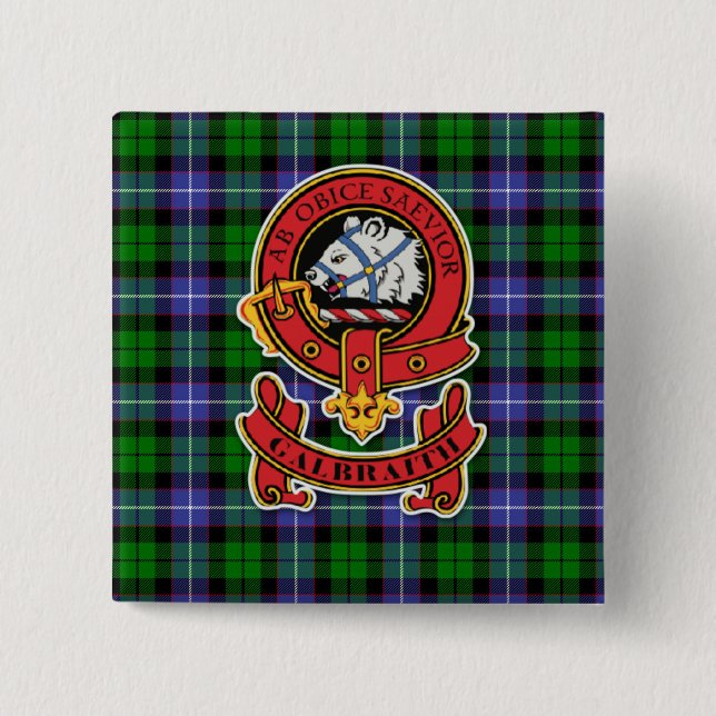 Insignia del botón Clan Galbraith (Anverso)