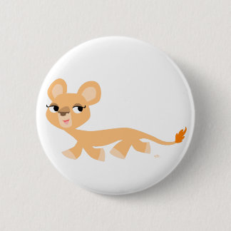 Insignia del botón Cute Personalizado de Guay Lion