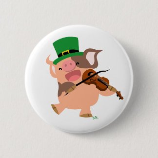 Insignia del botón de cerdo violinista del Día de