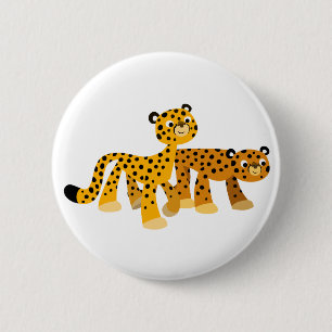 Insignia del botón de Cheetahs, par de Personaliza