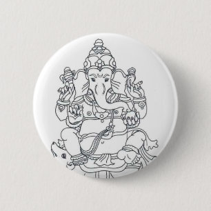Insignia del botón de Ganesh