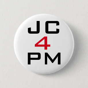 Insignia del botón de Jeremy Corbyn "JC para P.M.