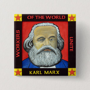 Insignia del botón de Karl Marx